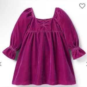 NWT Janie and Jack Girls Burgundy Velvet Sweetheart Dress Size 16